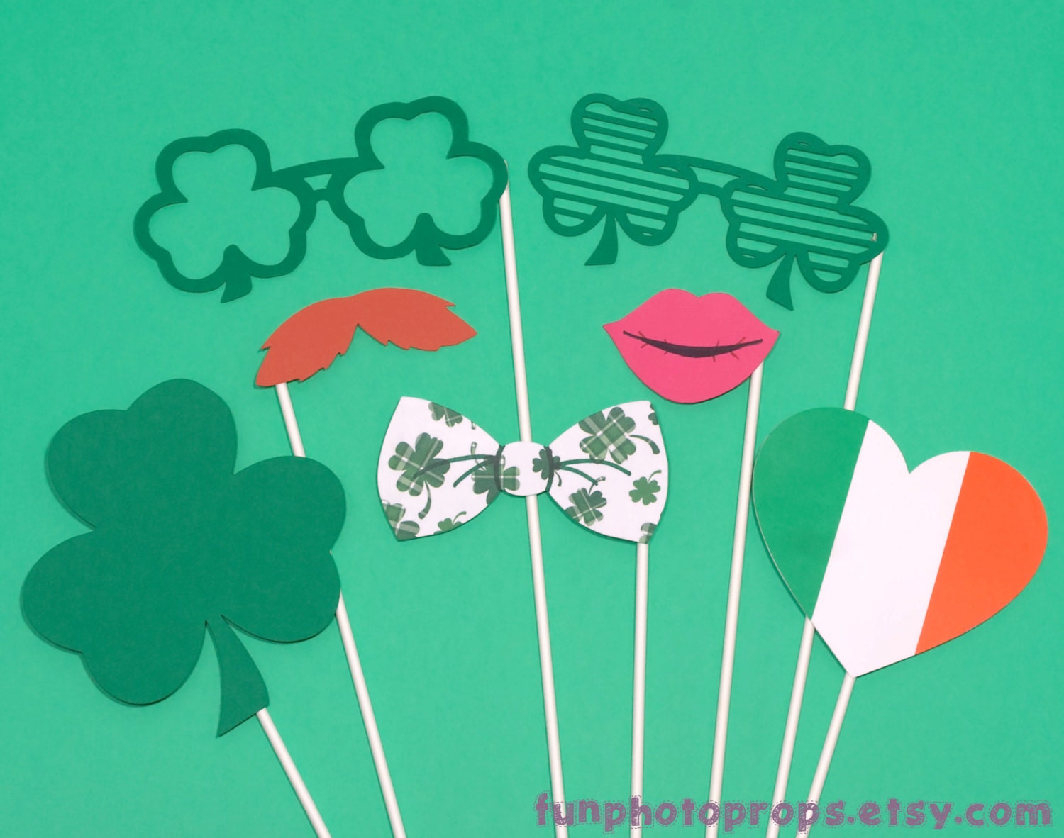 St Patrick's Day Photo Booth Props - 7 Piece Photobooth Set - Photobooth Props Il_170x135