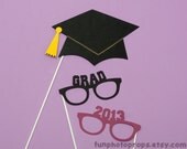 Photo Booth Prop Set- 3 Piece Graduation Photo Booth Prop Set - Photobooth Props for Boys Il_170x135