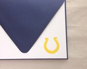 Letterpress Horseshoe Note Card - set of 6