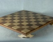 Chess Board Elegant Black Walnut and Birch