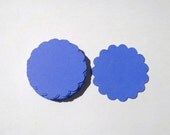 25 Venus Violet Scalloped 2 inch Circle Tag Journal  Punches Punch Outs Die Cuts  embellishments
