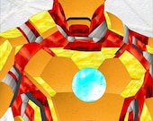 IRON MAN 3 Bust-Torso  -Mark XLVII Armor In Stained Glass - Made To Order