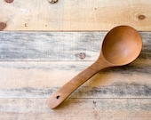 Vintage Wooden Spoon or Ladle, Kitchen Houseware Utensil, Vintage Wooden Flatware, Gift for her, ohtteam natural