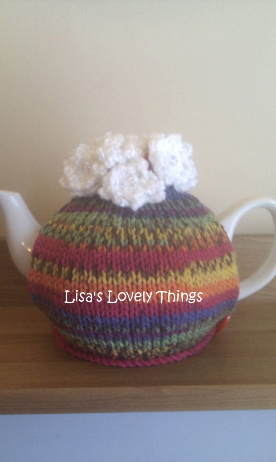 Knitted tea cosy