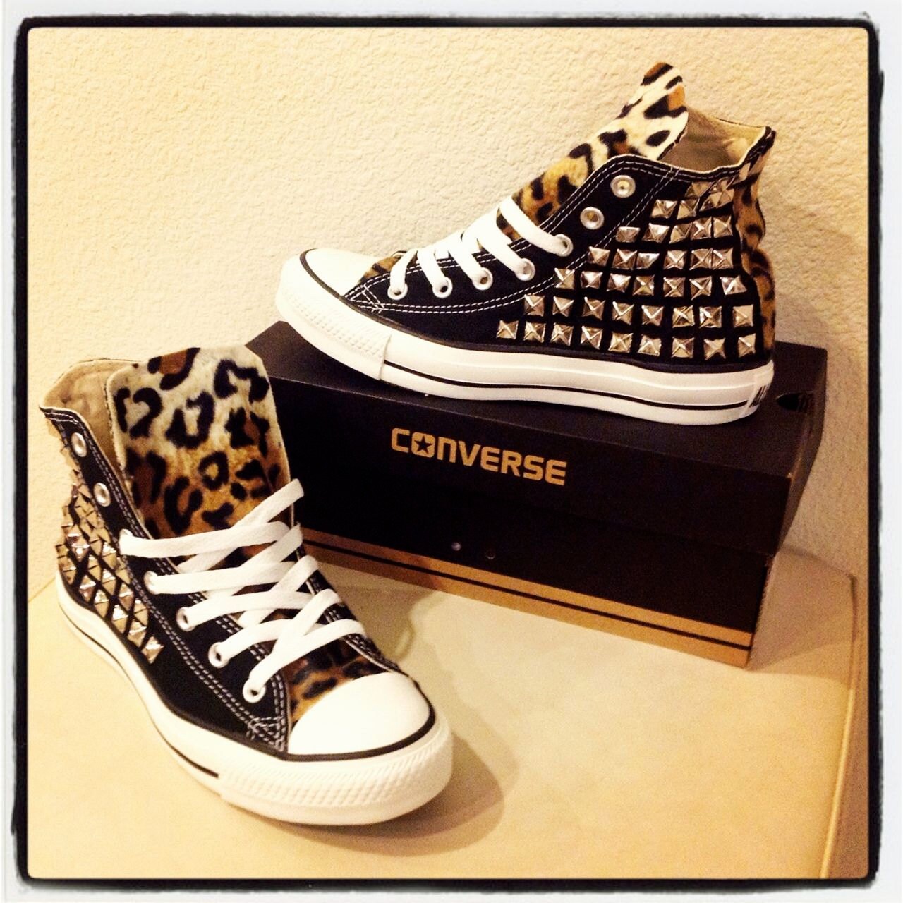 studded baby converse