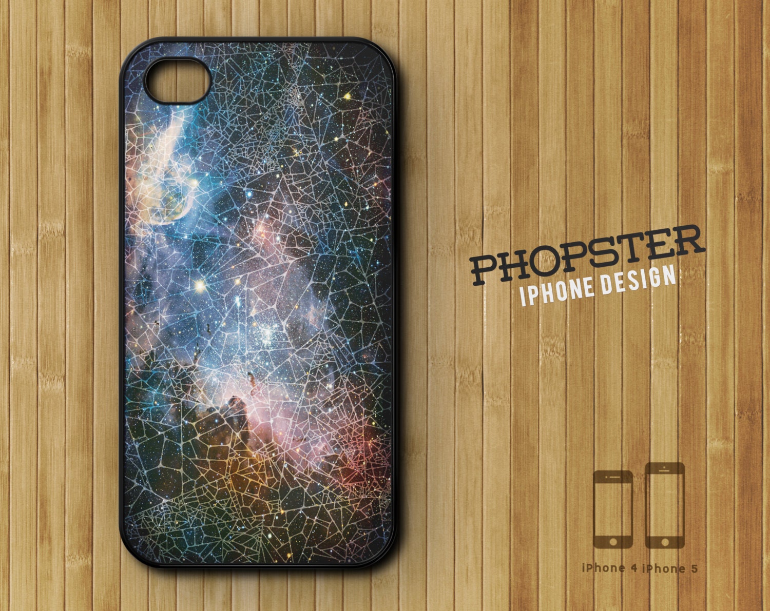 Apple iPhone case for iPhone -  iPhone 4 iPhone 4s iPhone 5: UNIVERSE pattern L060-1