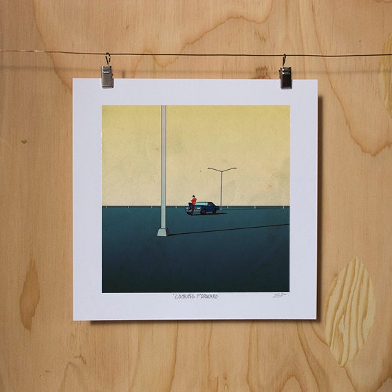 Looking Forward - Digital Illustration Art Print