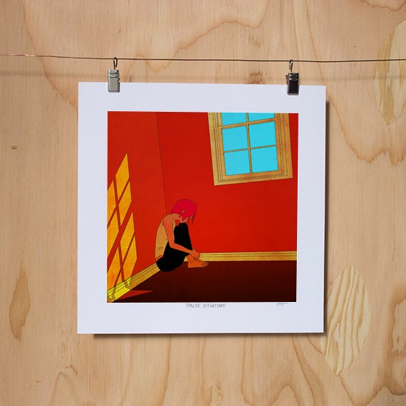 False Situations - Digital Illustration Art Print