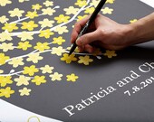 Wedding Guest Book Alternative - Wedding Gift - 16x20 - 150 Signature Custom Guestbook