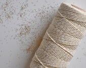 Gold Glitter Twine, Baker's Twine, Metallic Cotton, Shimmer