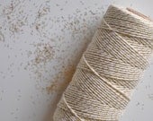 Set of TWO, Glitter Twine, Silver, Gold, Bakers Twine, Shimmer, Metallic Cotton