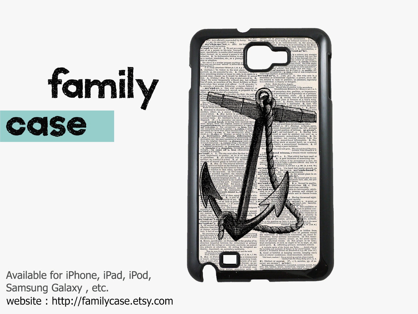 Nautical Anchor Samsung Galaxy S2 S3 Case, Newspaper Vintage Samsung Galaxy Note , Note 2 Cover, Samsung Galaxy Siii Sii Note ii Case