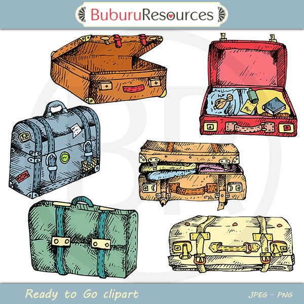 Ready to Go - clipart and stamps - Personal and Commercial Use