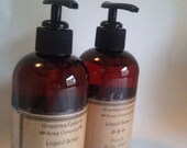 Peach scented body wash 8 oz pump bottle