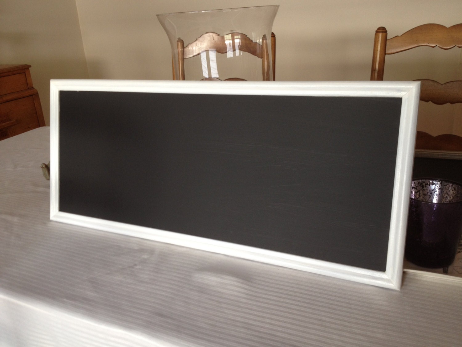 Distressed Framed Chalkboard: Extra Large Vintage Frame