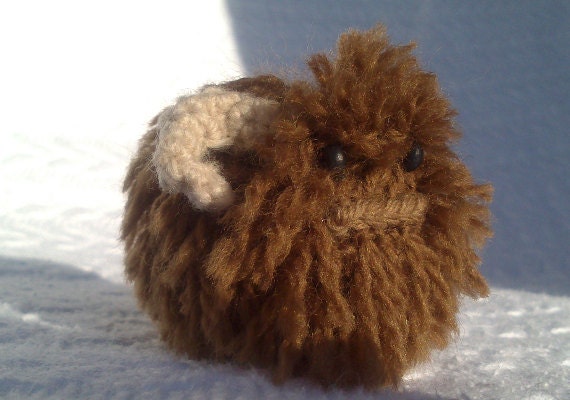 Bantha (Star Wars) - Mini Amigurumi Plush w/ FREE sticker