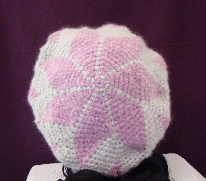 Crochet Winter Hat , Tam, Beret, Womens Crochet Hat, Winter Accessories, Festival Clothing