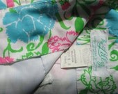 Lilly Pulitzer Vintage 80s Short Vibrant Floral Skirt Front Pocket - CUTE Sz 8