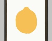 Lemon - print on Fine art watercolor paper 8x10 inch.