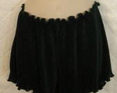 Circa 1970's, Tap Pants, Dark Green, Pleated Polyester.