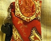 Handmade Cell Ph Case holds ID/ Ear Buds/ Cash/ Keys