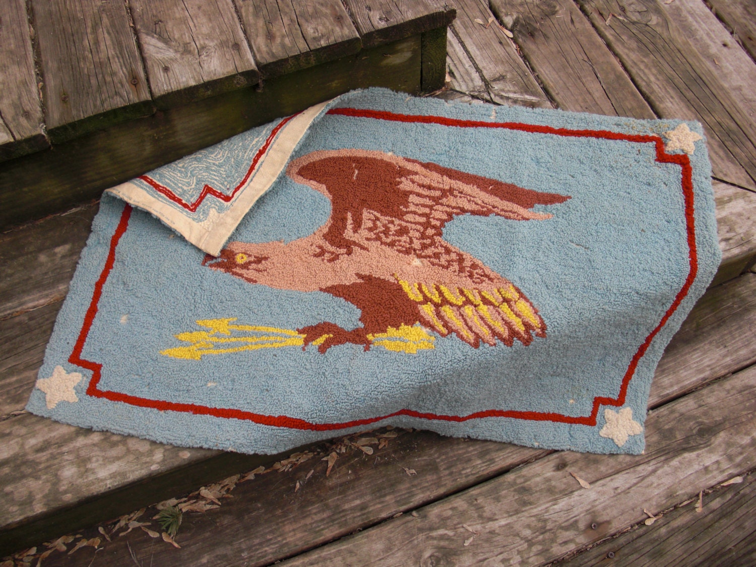 Very Vintage Rug Vintage Wall Decor by NorthboundSalvage on Etsy
