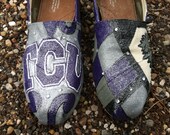 TCU Custom Painted Toms.