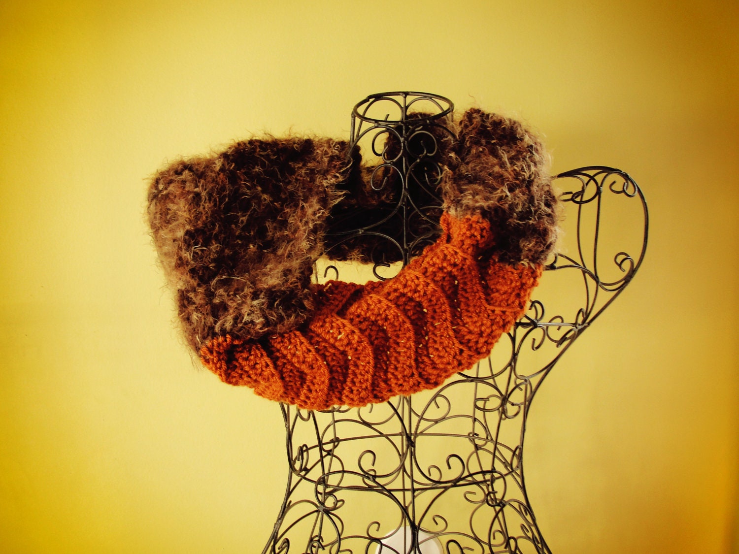 Cowl CROCHET PATTERN Fur Infinity Scarf The MONTREAL