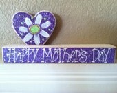 Personalized Mother's Day Gift Block Set-Personalized Wood Block Love Set Grandmother Gift Stacking Blocks Happy Mother's Day Gift