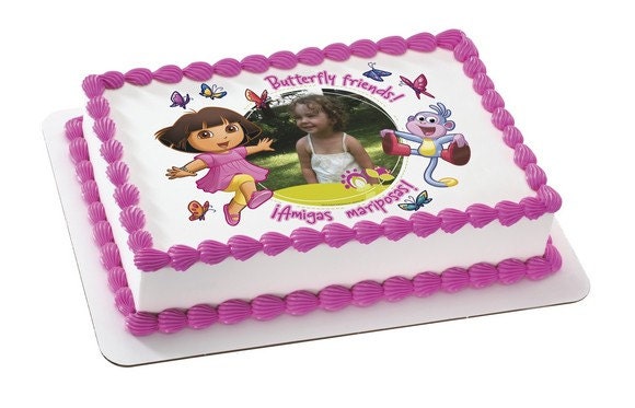DORA-GARDEN BUTTERFLIES Edible Image Cake Topper Il_170x135