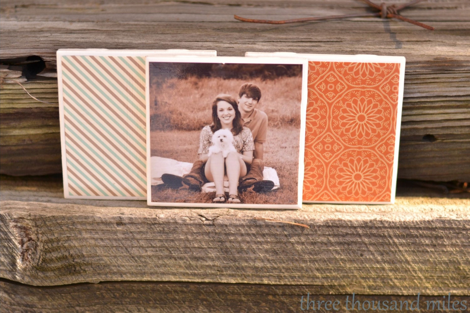 Custom Photo Coasters, Set of 4