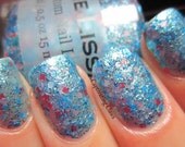 Dew Drop By - Spring Custom Glitter Nail Polish / Lacquer Full Size 15 ml / 0.5 oz Bottle
