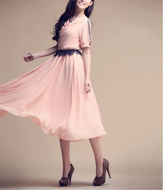 Elegant Women Dress Long Skirt Summer Lace Dress by dresstore2000