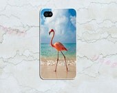 Iphone 4/4s case---Flamingo at Sea--iphone 4/4s case,Christmas gift