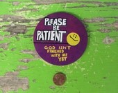 Vintage religious humor button