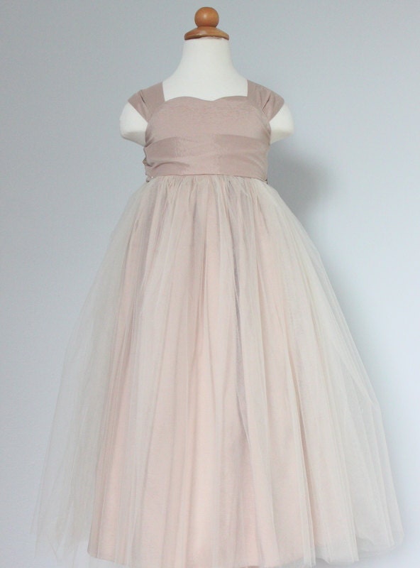 Handmade shoulder strap flower girl dress, wedding dress...size 3 months to size 16