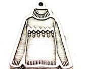 Ugly Christmas Sweater 5  Pewter Charms