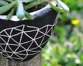 Geometric Triangle Design Hanging Planter // Succulent Planter