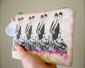Flapper Line ... a LIGERMILK original. quilted / padded lined zipper pouch with loop