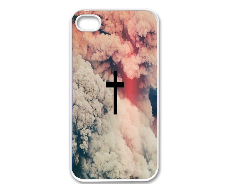 Apple iPhone 4 4G 4S / iPhone 5 5G / iPod Touch 5 Case Cover Skin Sky Cross Design Mobile Phone Accessory