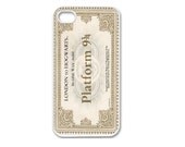 Apple iPhone 4 4G 4S / iPhone 5 5G / iPod Touch 5 Case Cover Skin Hogwarts Ticket Design Mobile Phone Accessory