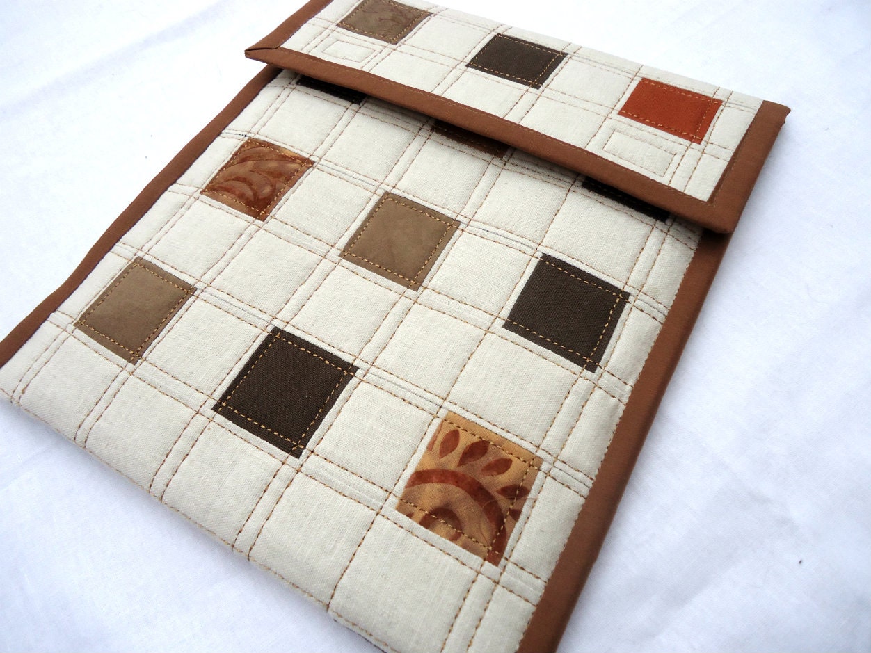 Quilted iPad case / iPad cover / iPad sleeve / iPad 1,2,3 case / iPad 2 case - patchwork
