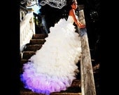 Indigo Princess Ombre Purple Bridal Couture Ricky Lindsay Gown Fashion Dress Wedding