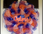 Florida Gator Deco Mesh Collegiate Wreath