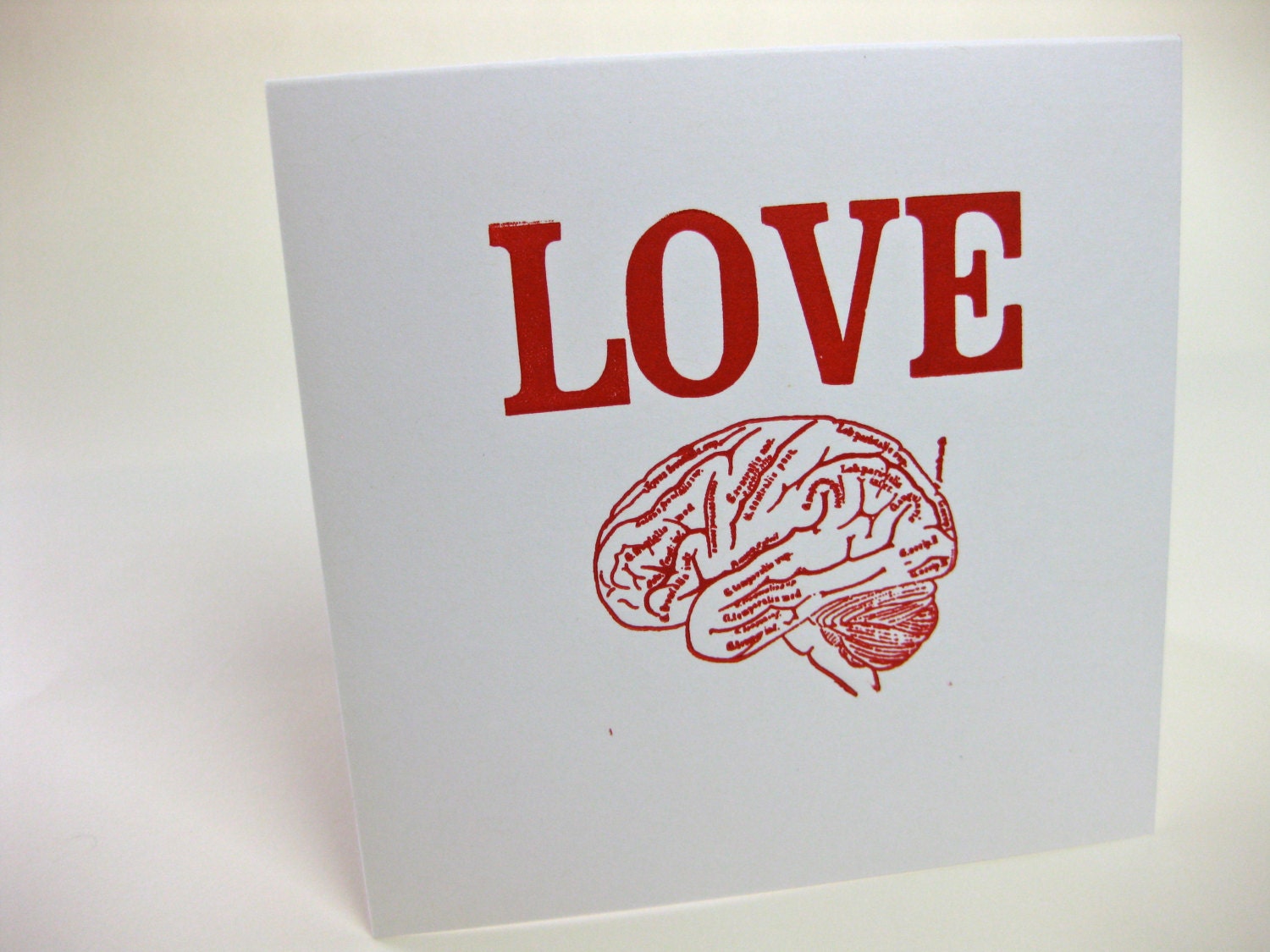 Letterpress Greeting/Valentine Card
