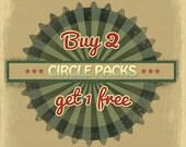 Buy 2 get 1 free Spring SALE for all circles (cupcake toppers and baby monthly stickers) Il_170x135