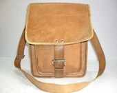 Mens Womens New Handmade Genuine Leather Messenger Bag Retro Look Vintage Leather Bag Pure Goat Leather