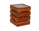 Handcrafted Modular Cedar Small Ceramic Tile Top Table