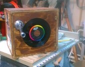 Handmade Vinyl Record Storage Cabinet 45 Case