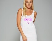 Sexy Love Heart - Dress- Tank - Tunic - Shirt - Womens Clothing